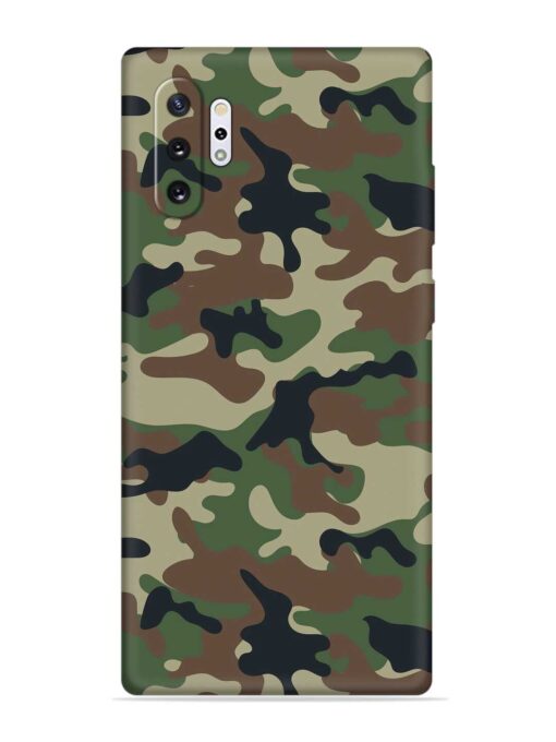 Army Military Camouflage Dark Green Embossed Soft Silicone Case for Samsung Galaxy Note 10 Plus