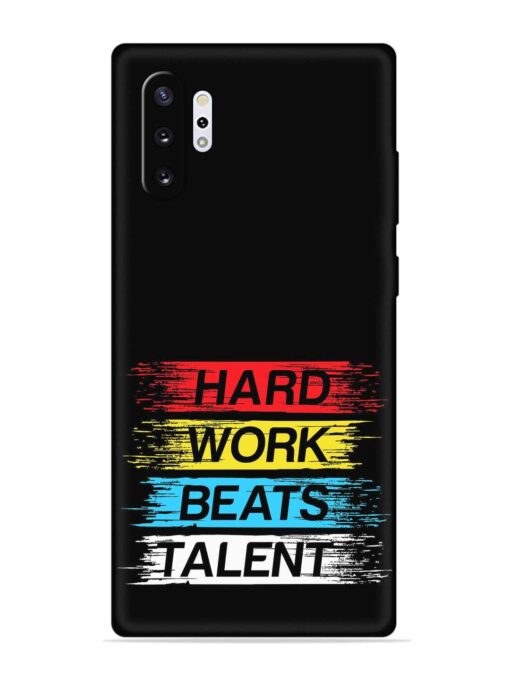 Hard Work Beats Embossed Soft Silicone Case for Samsung Galaxy Note 10 Plus