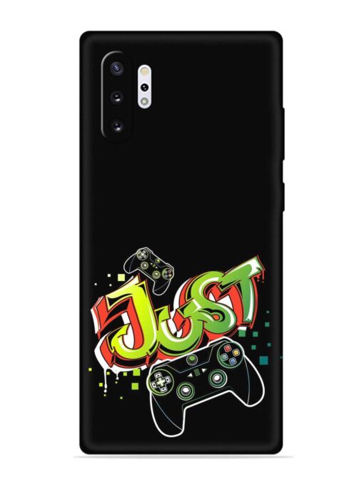 Graffiti Gamepad Illustration Embossed Soft Silicone Case for Samsung Galaxy Note 10 Plus