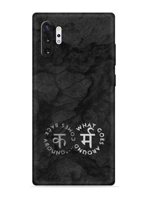 Karma Hindi Word Embossed Soft Silicone Case for Samsung Galaxy Note 10 Plus Zapvi