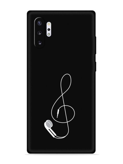 Music Earphone Vector Embossed Soft Silicone Case for Samsung Galaxy Note 10 Plus Zapvi