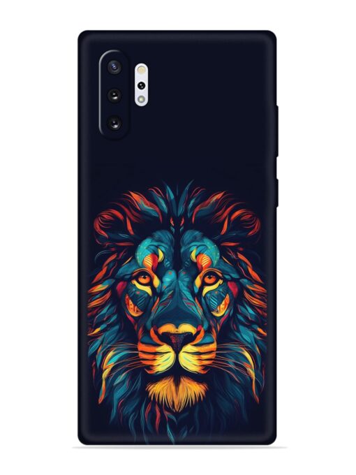 Colorful Lion Embossed Soft Silicone Case for Samsung Galaxy Note 10 Plus