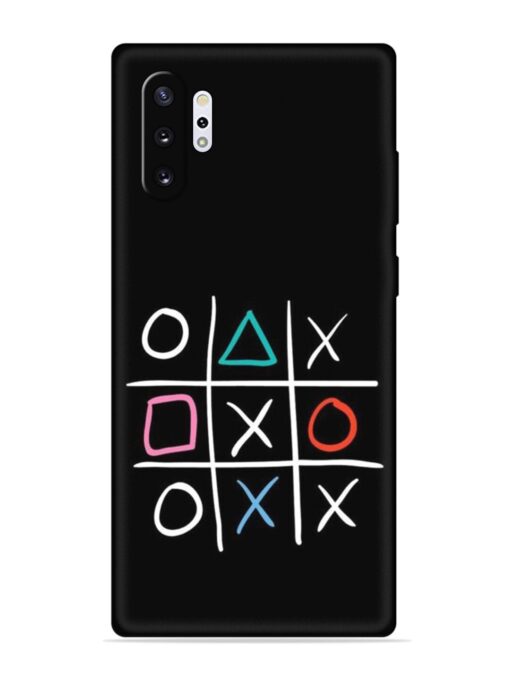 Super Neon Tic-Tac-Toe Embossed Soft Silicone Case for Samsung Galaxy Note 10 Plus Zapvi