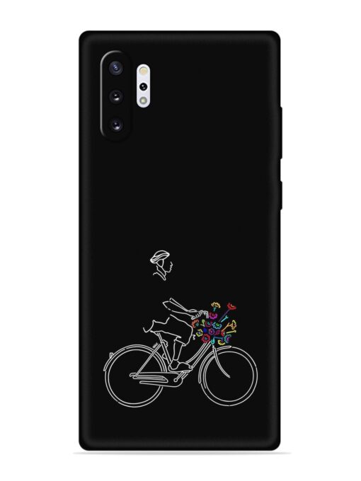 Minimalist Cycle Art Embossed Soft Silicone Case for Samsung Galaxy Note 10 Plus Zapvi