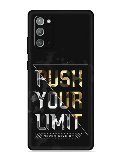 Push Your Limits Embossed Soft Silicone Case for Samsung Galaxy Note 20