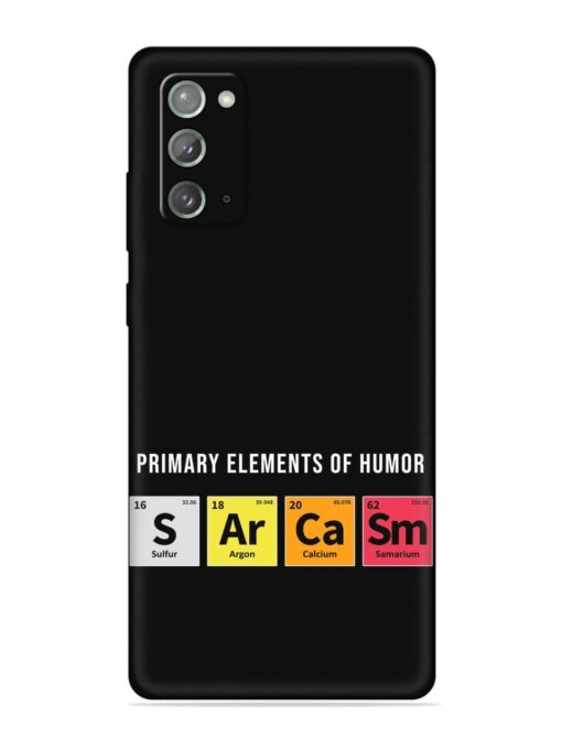 Primary Elements Humor Embossed Soft Silicone Case for Samsung Galaxy Note 20