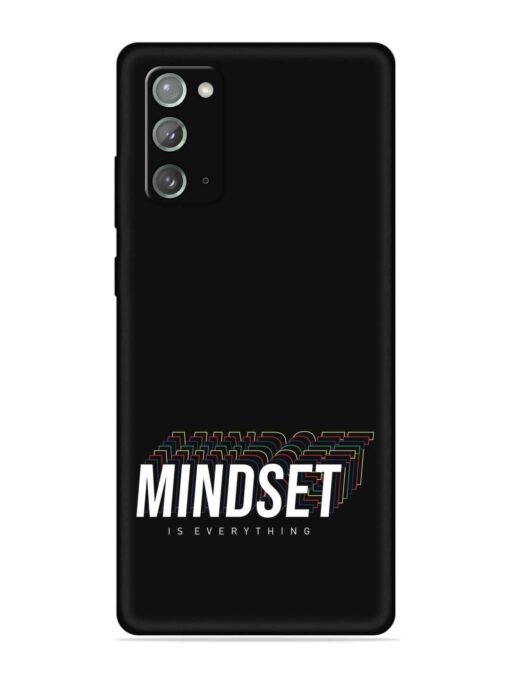 Mindset Everything Slogan Embossed Soft Silicone Case for Samsung Galaxy Note 20