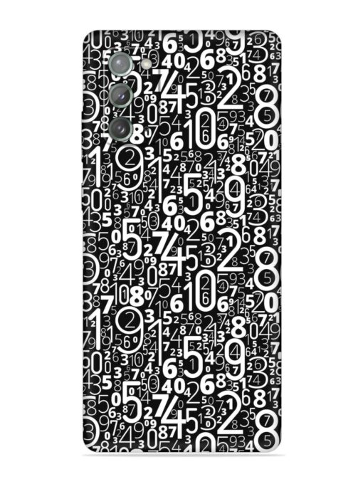 Many Numbers Different Embossed Soft Silicone Case for Samsung Galaxy Note 20