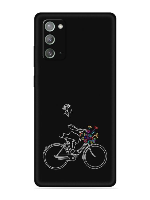 Minimalist Cycle Art Embossed Soft Silicone Case for Samsung Galaxy Note 20