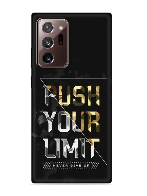 Push Your Limits Embossed Soft Silicone Case for Samsung Galaxy Note 20 Ultra