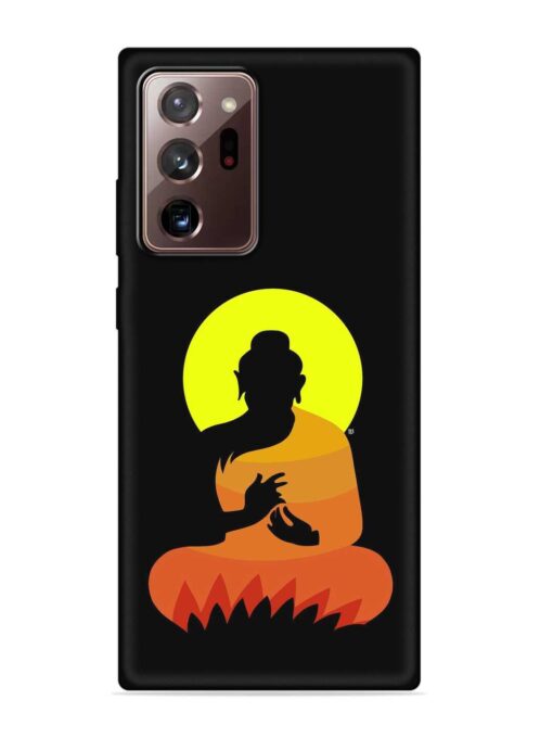 Buddha Art Black Embossed Soft Silicone Case for Samsung Galaxy Note 20 Ultra