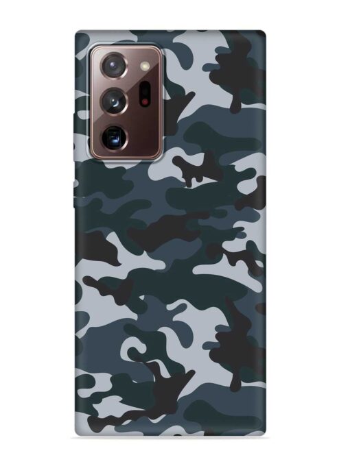 Dark Blue Army Military Art Embossed Soft Silicone Case for Samsung Galaxy Note 20 Ultra Zapvi