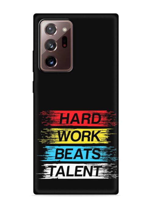 Hard Work Beats Embossed Soft Silicone Case for Samsung Galaxy Note 20 Ultra