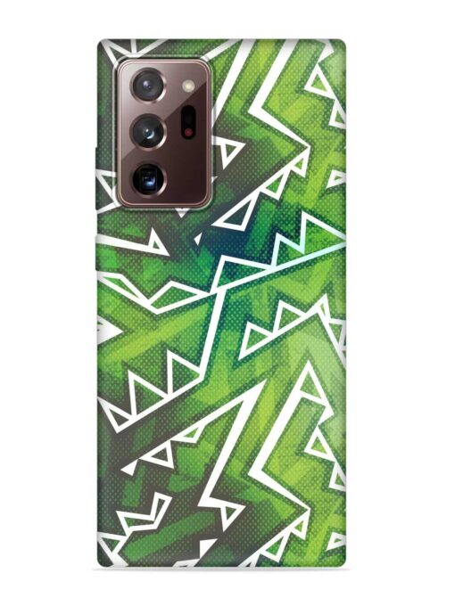 Green Graffiti Seamless Embossed Soft Silicone Case for Samsung Galaxy Note 20 Ultra