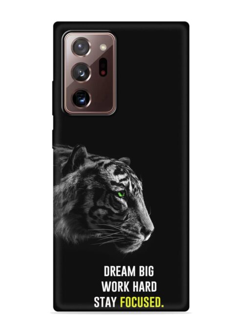 Dream Big Work Hard Embossed Soft Silicone Case for Samsung Galaxy Note 20 Ultra