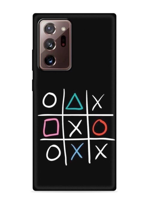 Super Neon Tic-Tac-Toe Embossed Soft Silicone Case for Samsung Galaxy Note 20 Ultra