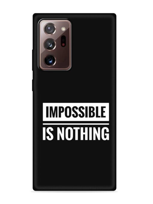 Impossible Is Nothing Embossed Soft Silicone Case for Samsung Galaxy Note 20 Ultra Zapvi