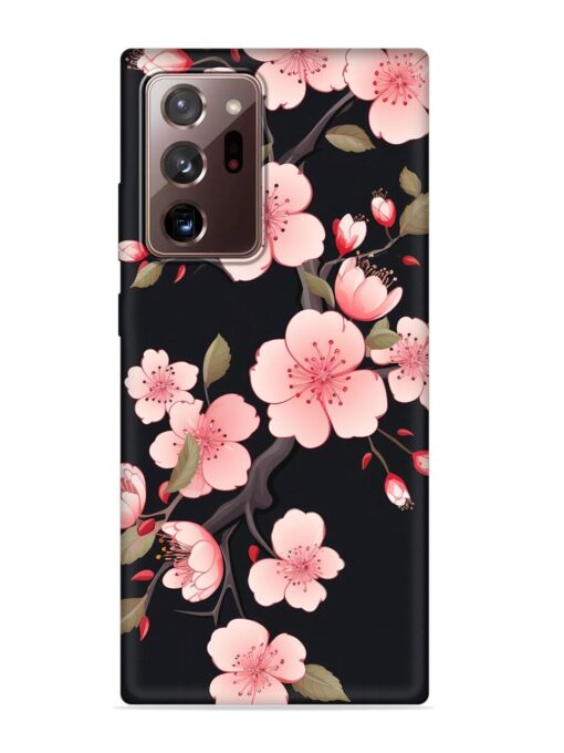 Cherry Blossom Embossed Soft Silicone Case for Samsung Galaxy Note 20 Ultra