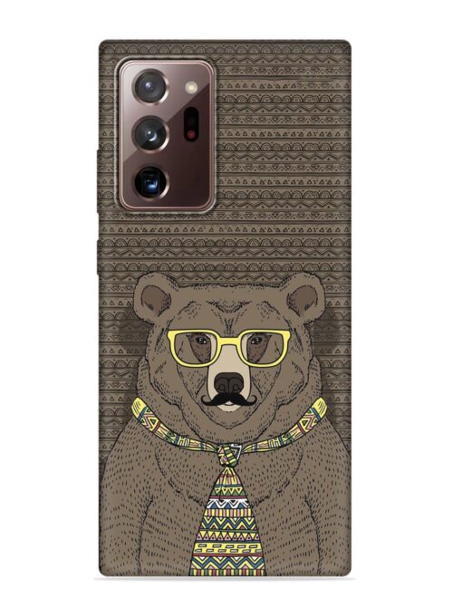 Grizzly Bear Embossed Soft Silicone Case for Samsung Galaxy Note 20 Ultra