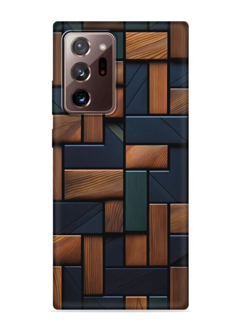 Wooden Background Cubes Embossed Soft Silicone Case for Samsung Galaxy Note 20 Ultra Zapvi