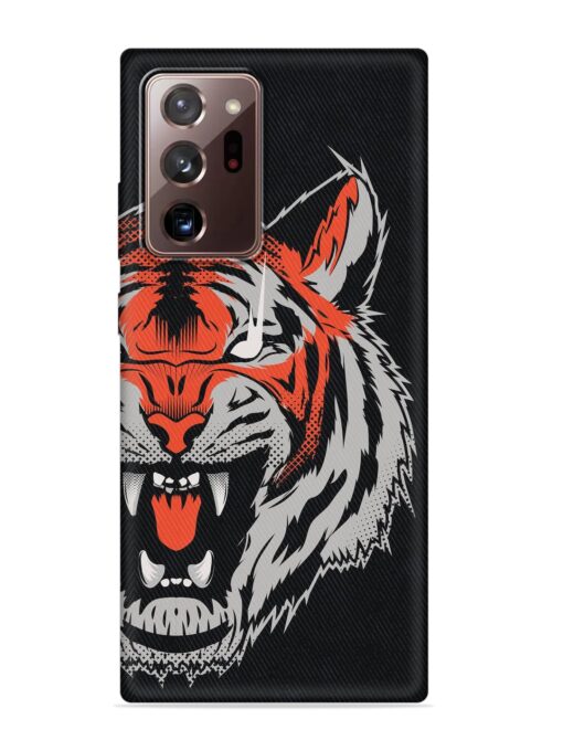 Tiger Aggression Embossed Soft Silicone Case for Samsung Galaxy Note 20 Ultra