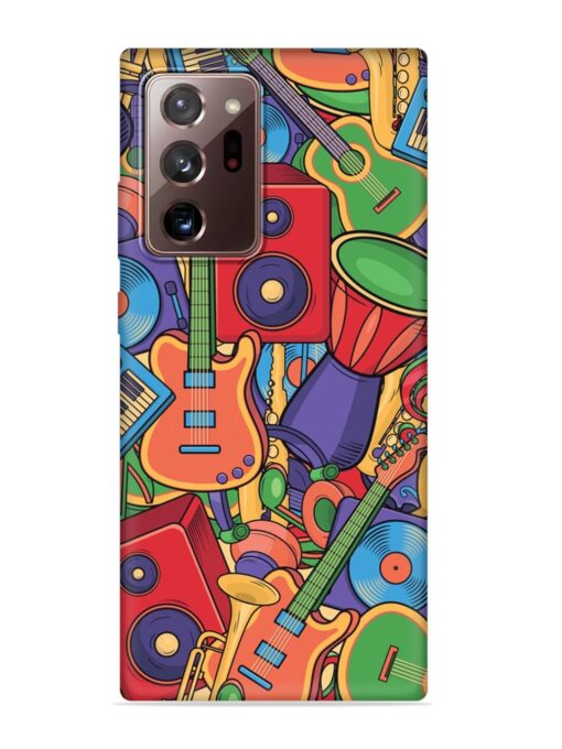 Colorful Music Art Embossed Soft Silicone Case for Samsung Galaxy Note 20 Ultra