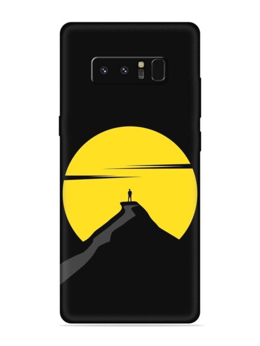 Black Ultra Vector Embossed Soft Silicone Case for Samsung Galaxy Note 8