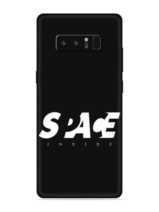 Space Typography Art Embossed Soft Silicone Case for Samsung Galaxy Note 8