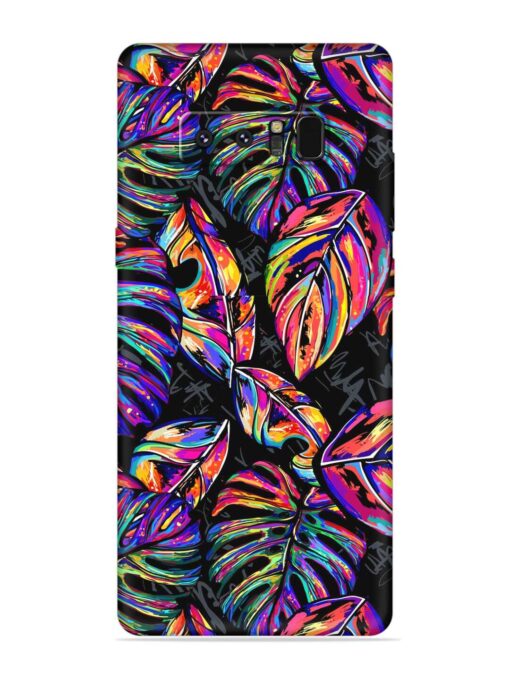 Tropical Seamless Vector Embossed Soft Silicone Case for Samsung Galaxy Note 8