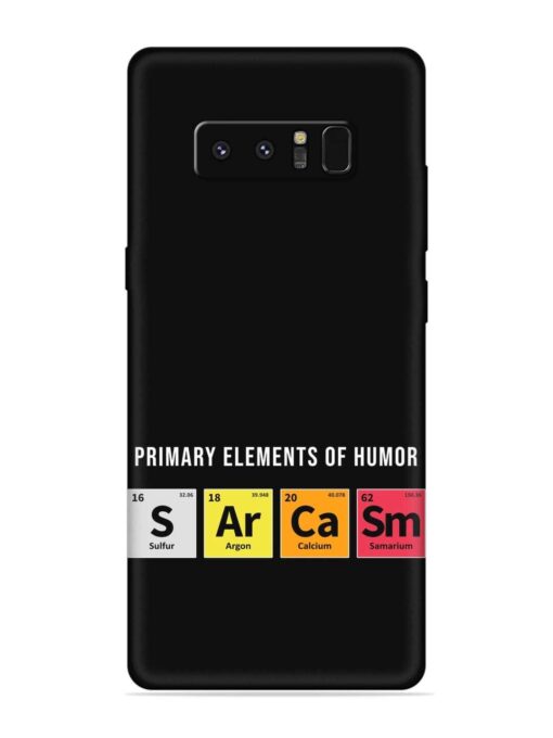 Primary Elements Humor Embossed Soft Silicone Case for Samsung Galaxy Note 8