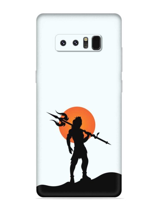 Lord Mahadev Trendy Embossed Soft Silicone Case for Samsung Galaxy Note 8