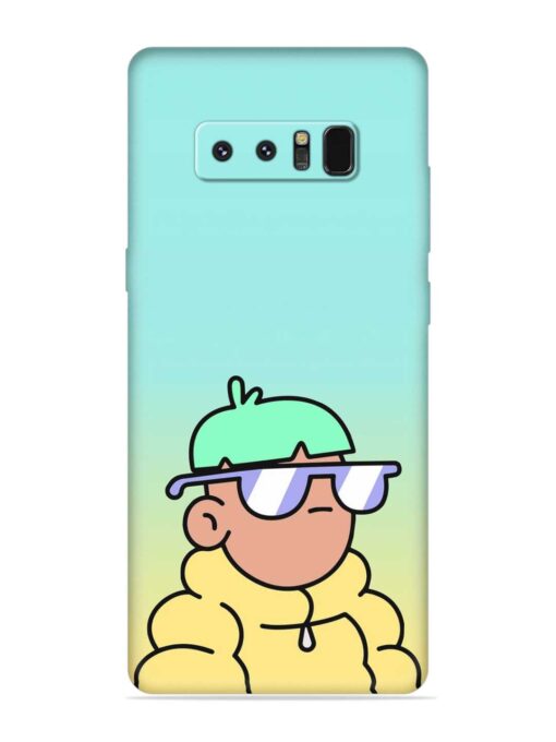 Doodles Cool Character Embossed Soft Silicone Case for Samsung Galaxy Note 8 Zapvi