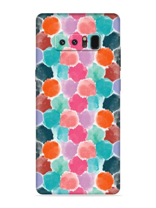 Colorful Seamless Pattern Embossed Soft Silicone Case for Samsung Galaxy Note 8