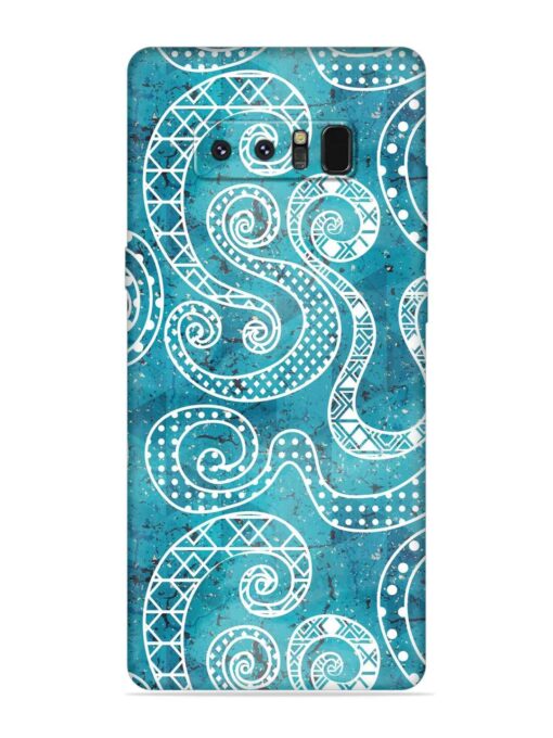 Vintage Curved Seamless Embossed Soft Silicone Case for Samsung Galaxy Note 8 Zapvi