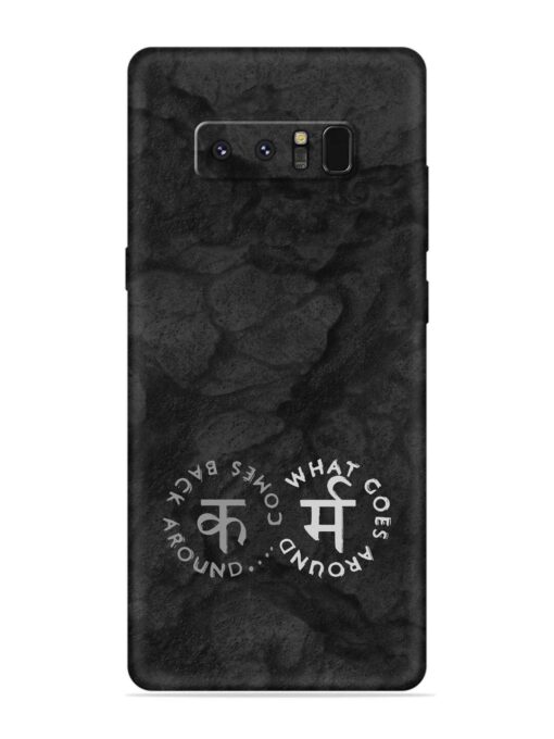 Karma Hindi Word Embossed Soft Silicone Case for Samsung Galaxy Note 8