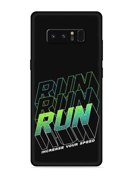 Run Embossed Soft Silicone Case for Samsung Galaxy Note 8