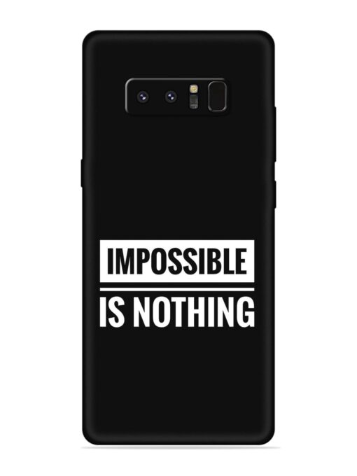 Impossible Is Nothing Embossed Soft Silicone Case for Samsung Galaxy Note 8