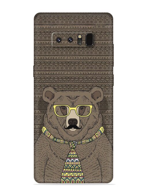 Grizzly Bear Embossed Soft Silicone Case for Samsung Galaxy Note 8