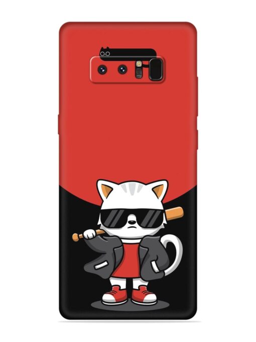 Cool Little Bear Cartoon Embossed Soft Silicone Case for Samsung Galaxy Note 8