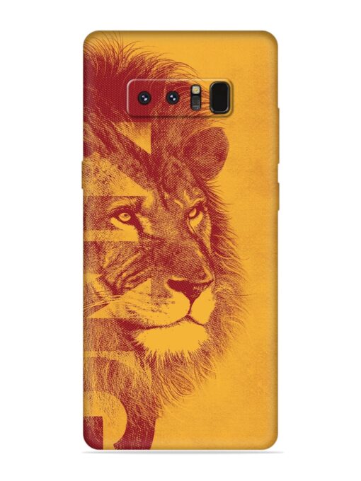 Gold Lion Crown Art Embossed Soft Silicone Case for Samsung Galaxy Note 8