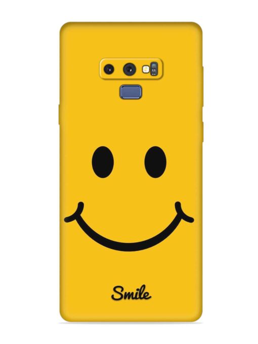 Yellow Smiley Embossed Soft Silicone Case for Samsung Galaxy Note 9