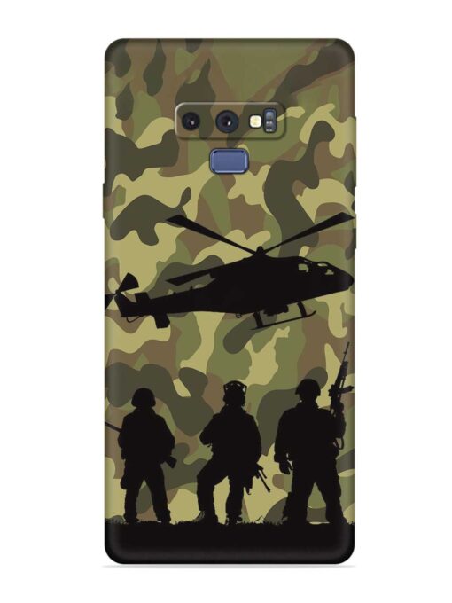 Army Heros Embossed Soft Silicone Case for Samsung Galaxy Note 9