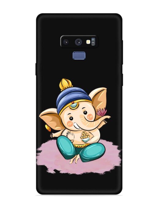 Bal Ganesh Vector Art Embossed Soft Silicone Case for Samsung Galaxy Note 9