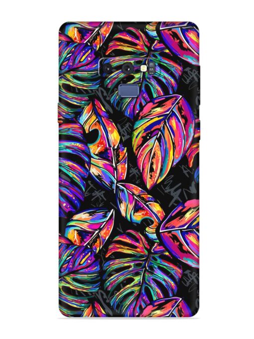 Tropical Seamless Vector Embossed Soft Silicone Case for Samsung Galaxy Note 9