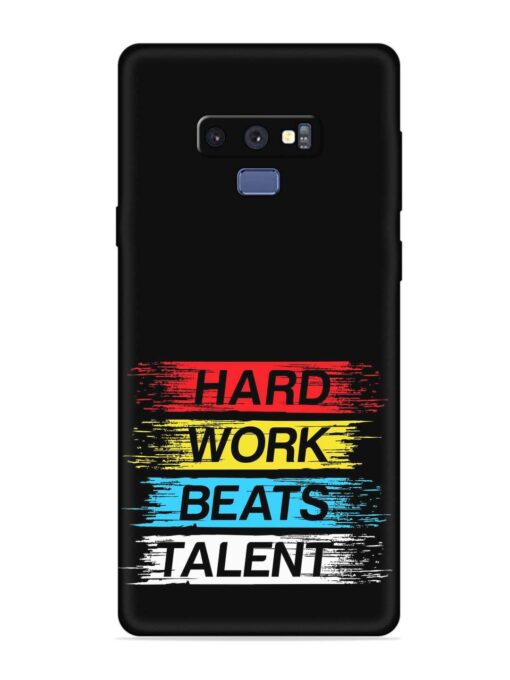 Hard Work Beats Embossed Soft Silicone Case for Samsung Galaxy Note 9