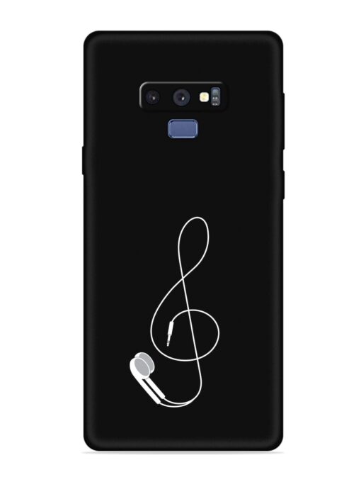 Music Earphone Vector Embossed Soft Silicone Case for Samsung Galaxy Note 9