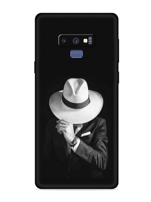 Men Under Hat Embossed Soft Silicone Case for Samsung Galaxy Note 9