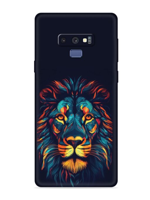 Colorful Lion Embossed Soft Silicone Case for Samsung Galaxy Note 9 Zapvi