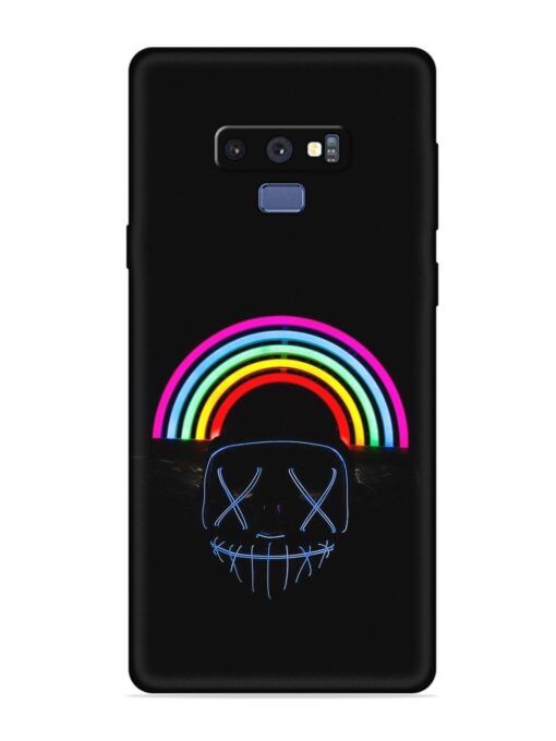 Mask Rainbow Embossed Soft Silicone Case for Samsung Galaxy Note 9 Zapvi