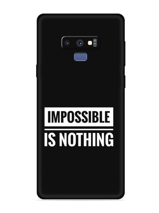 Impossible Is Nothing Embossed Soft Silicone Case for Samsung Galaxy Note 9